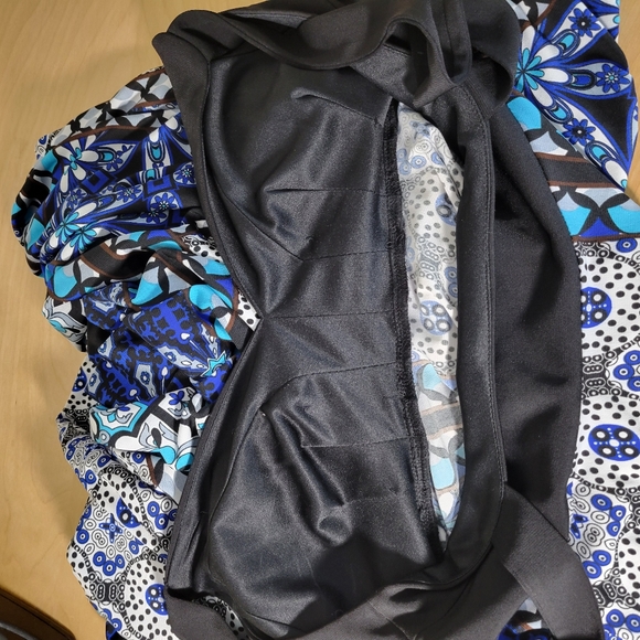 Womans Sheri Martin Tank Dress Handkerchief Hem Padded Cups Size 10 - Picture 5 of 6